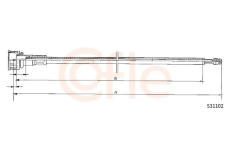 Hřídel tachometru COFLE 92.S31102