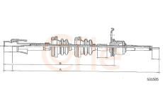 Hřídel tachometru COFLE 92.S31505