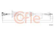 Hřídel tachometru COFLE S05502