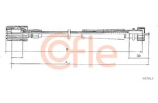 Hřídel tachometru COFLE S07013
