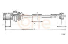 Hřídel tachometru COFLE S07043