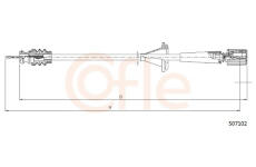 Hřídel tachometru COFLE S07102