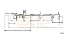 Hřídel tachometru COFLE S08044