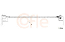 Hřídel tachometru COFLE S16502