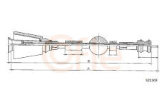 Hriadeľ tachometra COFLE S21503