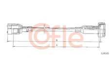 Hřídel tachometru COFLE S24105