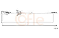 Hriadeľ tachometra COFLE S31110