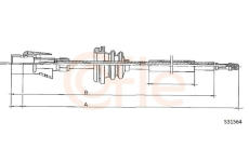 Hriadeľ tachometra COFLE S31564