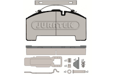 Sada brzdových destiček, kotoučová brzda JURATEK JCP1002K1