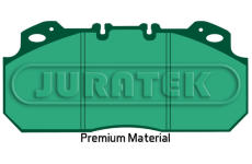 Sada brzdových destiček, kotoučová brzda JURATEK JCP2047