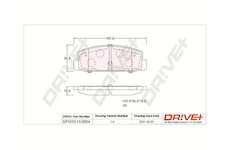 Sada brzdových destiček, kotoučová brzda Dr!ve+ DP1010.10.0004