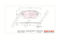 Sada brzdových destiček, kotoučová brzda Dr!ve+ DP1010.10.0017