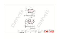 Sada brzdových destiček, kotoučová brzda Dr!ve+ DP1010.10.0120