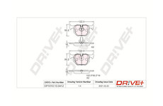 Sada brzdových destiček, kotoučová brzda Dr!ve+ DP1010.10.0412