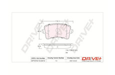 Sada brzdových destiček, kotoučová brzda Dr!ve+ DP1010.10.0413