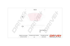 Sada brzdových destiček, kotoučová brzda Dr!ve+ DP1010.10.0730