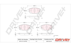 Sada brzdových destiček, kotoučová brzda Dr!ve+ DP1010.10.0753