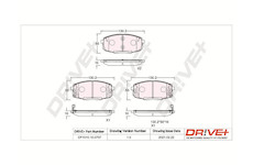 Sada brzdových destiček, kotoučová brzda Dr!ve+ DP1010.10.0797