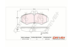 Sada brzdových destiček, kotoučová brzda Dr!ve+ DP1010.10.0822