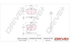 Sada brzdových destiček, kotoučová brzda Dr!ve+ DP1010.10.0831