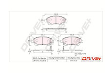 Sada brzdových destiček, kotoučová brzda Dr!ve+ DP1010.10.0876