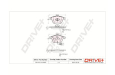 Sada brzdových destiček, kotoučová brzda Dr!ve+ DP1010.10.0893