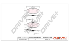 Sada brzdových destiček, kotoučová brzda Dr!ve+ DP1010.10.0968