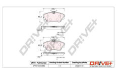 Sada brzdových destiček, kotoučová brzda Dr!ve+ DP1010.10.0982