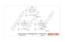 Sada brzdových destiček, kotoučová brzda Dr!ve+ DP1010.10.1221