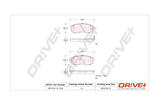 Sada brzdových destiček, kotoučová brzda Dr!ve+ DP1010.10.1224