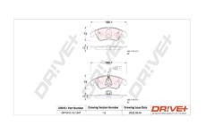 Sada brzdových destiček, kotoučová brzda Dr!ve+ DP1010.10.1247