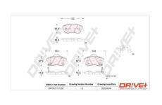 Sada brzdových destiček, kotoučová brzda Dr!ve+ DP1010.10.1252