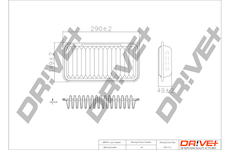 Vzduchový filtr Dr!ve+ DP1110.10.0098