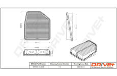 Vzduchový filtr Dr!ve+ DP1110.10.0625