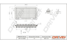 Vzduchový filtr Dr!ve+ DP1110.10.0632