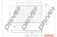 Filtr, vzduch v interiéru Dr!ve+ DP1110.12.0019