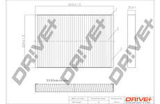 Filtr, vzduch v interiéru Dr!ve+ DP1110.12.0020