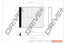 Filtr, vzduch v interiéru Dr!ve+ DP1110.12.0024