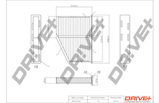 Filtr, vzduch v interiéru Dr!ve+ DP1110.12.0037