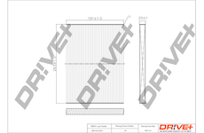 Filtr, vzduch v interiéru Dr!ve+ DP1110.12.0057