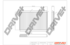 Filtr, vzduch v interiéru Dr!ve+ DP1110.12.0059