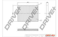 Filtr, vzduch v interiéru Dr!ve+ DP1110.12.0060