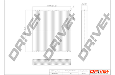 Filtr, vzduch v interiéru Dr!ve+ DP1110.12.0073