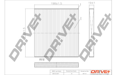 Filtr, vzduch v interiéru Dr!ve+ DP1110.12.0075