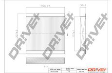 Filtr, vzduch v interiéru Dr!ve+ DP1110.12.0079