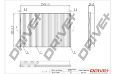 Filtr, vzduch v interiéru Dr!ve+ DP1110.12.0080