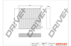 Filtr, vzduch v interiéru Dr!ve+ DP1110.12.0084