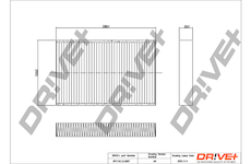 Filtr, vzduch v interiéru Dr!ve+ DP1110.12.0097