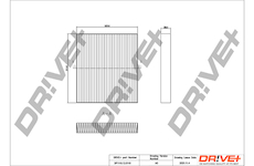 Filtr, vzduch v interiéru Dr!ve+ DP1110.12.0110