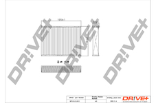 Filtr, vzduch v interiéru Dr!ve+ DP1110.12.0111